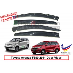 Toyota Avanza F650 (2nd Gen) 2011 AG Door Visor Air Press Wind Deflector (Big 12cm Width)